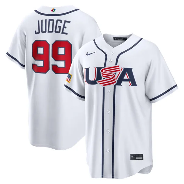 Team USA #99 Aaron Judge Nike White 2026 World Baseball Classic Limited Jersey