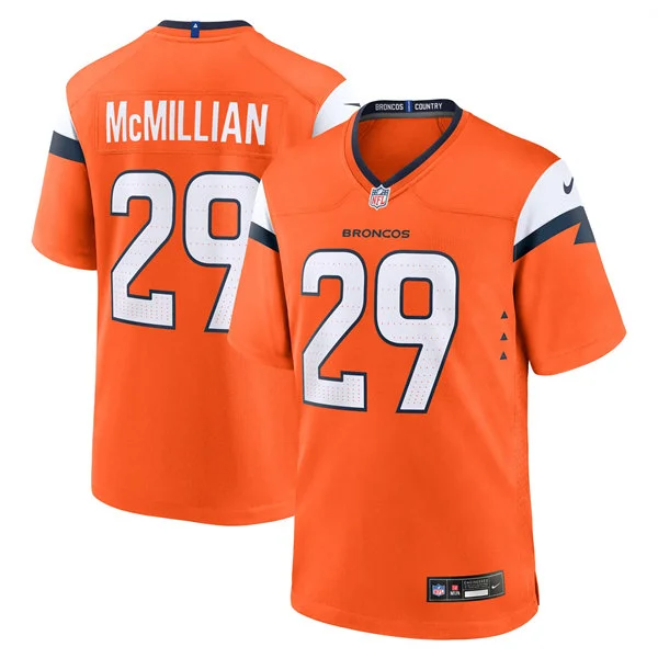 Mens Denver Broncos #29 Ja'Quan McMillian Nike Orange Vapor F.U.S.E. Limited Player Jersey