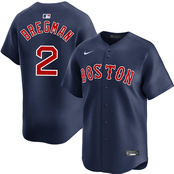 Mens Boston Red Sox #2 Alex BregmanNike Navy Alternate Limted Jersey