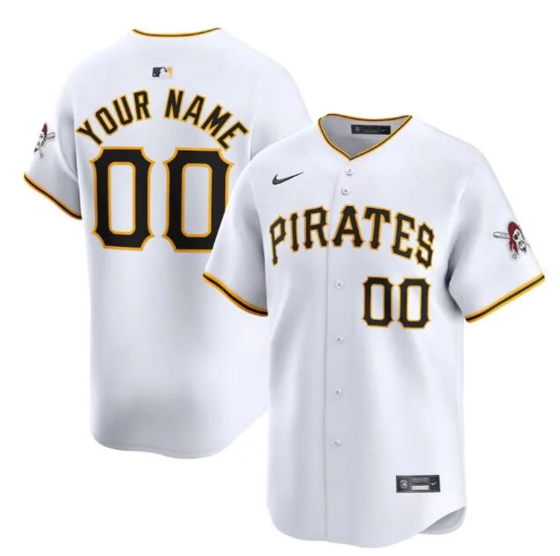 Pittsburgh Pirates Custom Nike White Home Limited Jersey