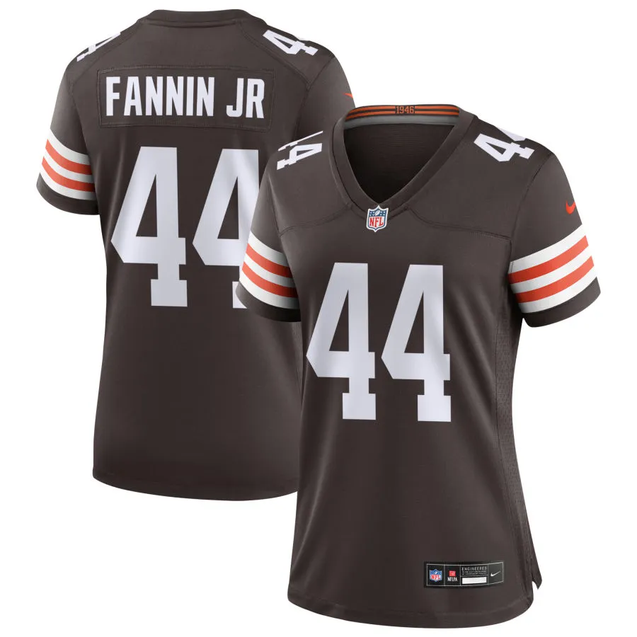 Womens Cleveland Browns #44 Harold Fannin Jr. Nike Brown Home Limited Jersey