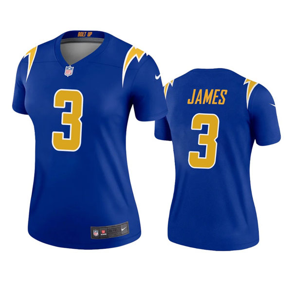 Womens Los Angeles Chargers #3 Derwin James Jr. Nike Royal Gold 2nd Alternate Limited Jersey