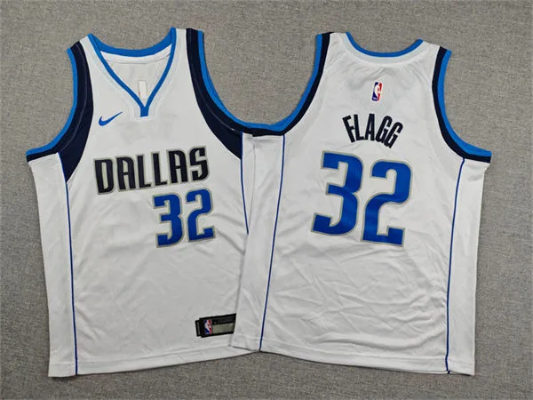 Youth Dallas Mavericks #32 Cooper Flagg Nike White Association Edition Jersey