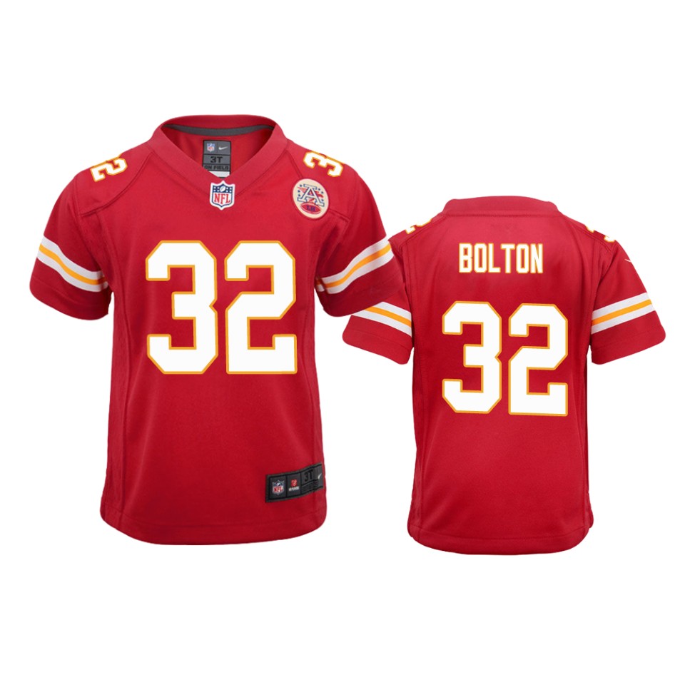 Youth Kansas City Chiefs #32 Nick Bolton Nike Red Limited Jersey