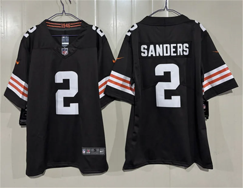 Mens Cleveland Browns #2 Shedeur Sanders Nike Brown Home Vapor F.U.S.E. Limited Jersey