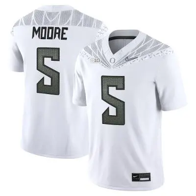 Mens Oregon Ducks #5 Dante Moore 2025 BIG Ten Alternate Game Football Jersey White