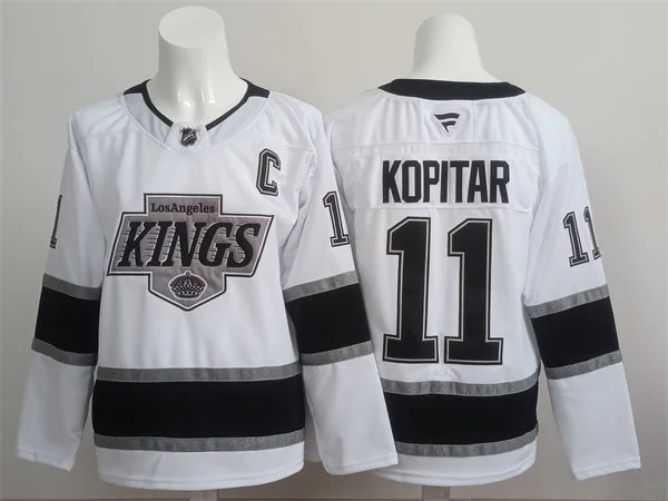 Men's Los Angeles Kings #11 Anze Kopitar Fanatics White Away Premier Player Jersey