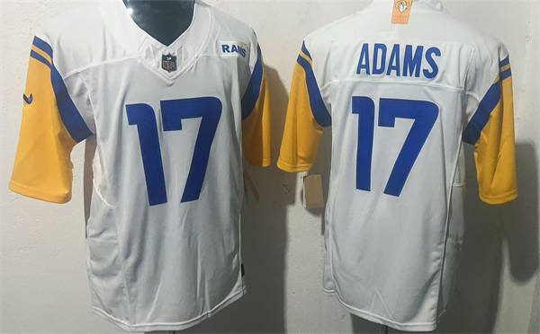 Mens Los Angeles Rams #17 Davante Adams Nike White Alternate  Vapor F.U.S.E. Limited Jersey