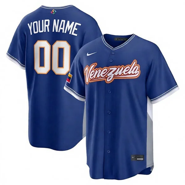 Custom Venezuela Baseball Nike Royal Road 2026 World Baseball Classic Limited Jersey