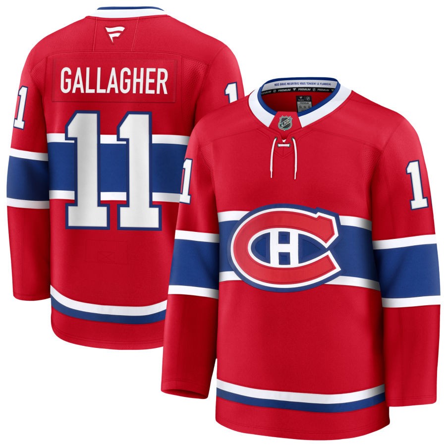 Men's Montreal Canadiens #11 Brendan Gallagher Fanatics Home Red Jersey