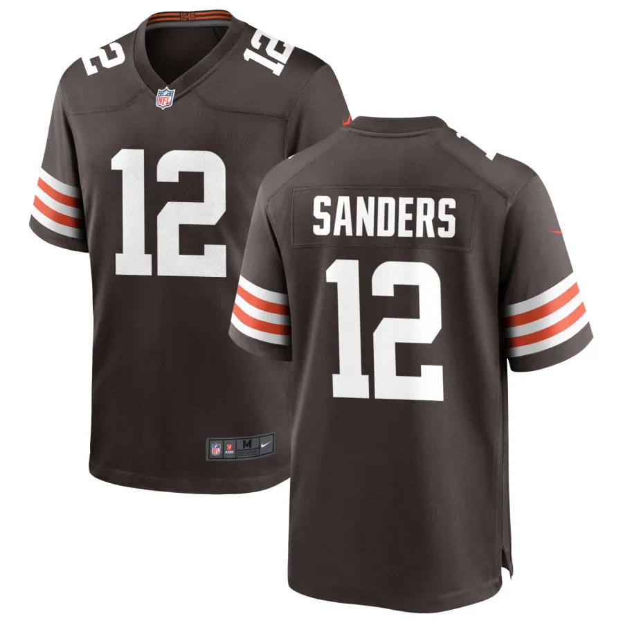 Youth Cleveland Browns #12 Shedeur Sanders Nike Brown Home Limited Jersey