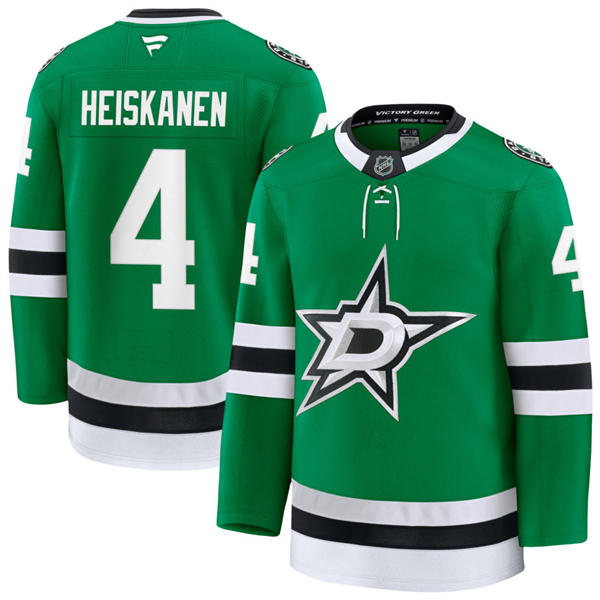 Mens Dallas Stars #4 Miro Heiskanen Fanatics Home Kelly Green Player Jersey