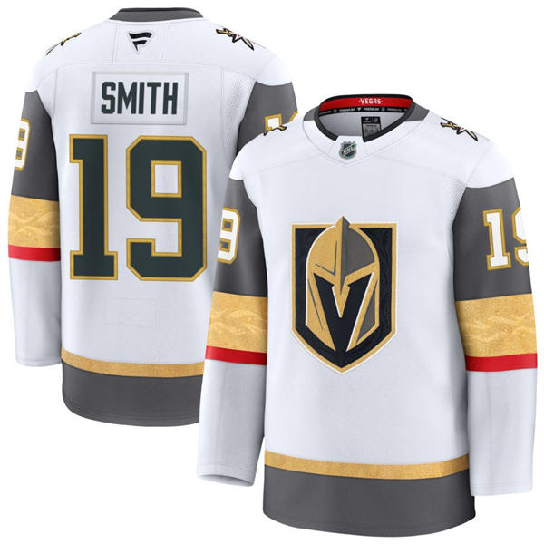 Mens Vegas Golden Knights #19 Reilly Smith Fanatics Away White Player Jersey