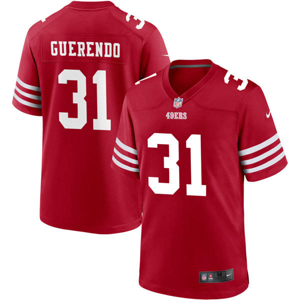 Mens San Francisco 49ers #31 Isaac Guerendo Nike Scarlet F.U.S.E. Vapor Limited Jersey