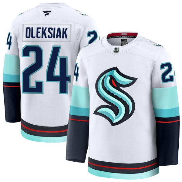 Mens Seattle Kraken #24 Jamie Oleksiak Fanatics Navy Home Premium Player Jersey