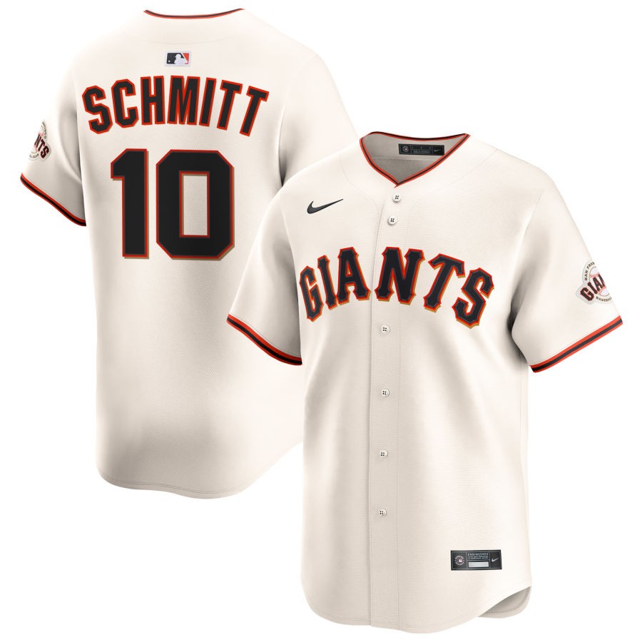 Mens San Francisco Giants #10 Casey Schmitt Nike Cream Home Limited Jersey