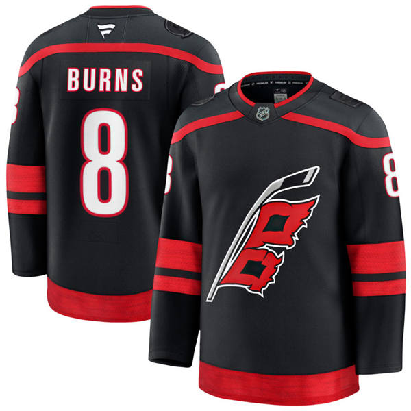 Men's Carolina Hurricanes #8 Brent Burns Fanatics Black Alternate Player Jersey