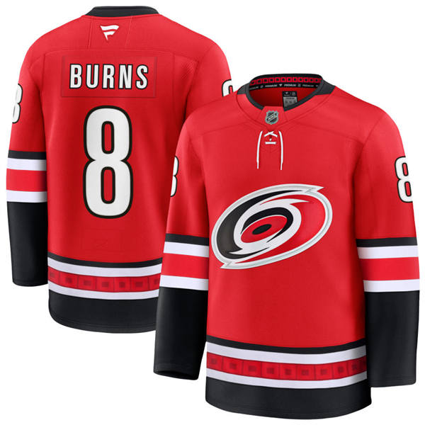 Men's Carolina Hurricanes #8 Brent Burns Fanatics Home Red Primegreen Player Jersey