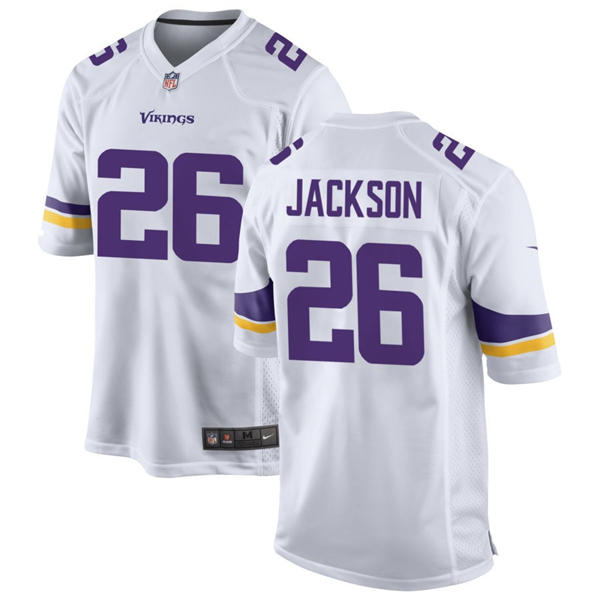 Men's Minnesota Vikings #26 Theo Jackson Nike White Vapor Untouchable Limited Player Jersey