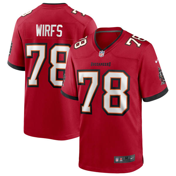 Mens Tampa Bay Buccaneers #78 Tristan Wirfs Nike Home Red Vapor Limited Jersey