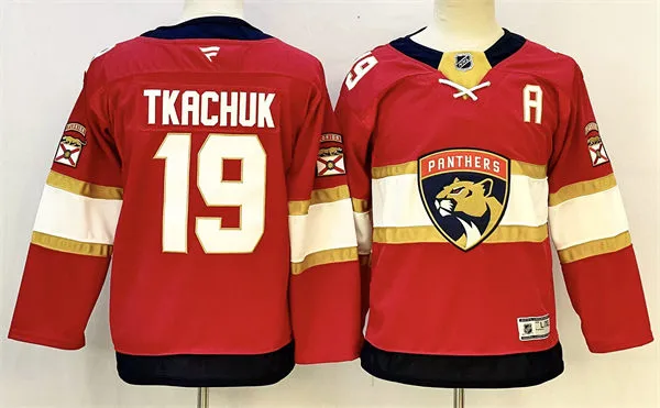 Youth Florida Panthers #19 Matthew Tkachuk Fanatics Red Home  Jersey