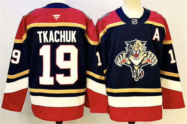 Men's Florida Panthers #19 Matthew Tkachuk Fanatics Navy Alternate Third Jersey