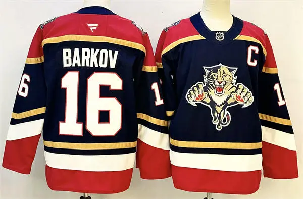 Men's Florida Panthers #16 Aleksander Barkov Fanatics Navy Alternate Third Jersey