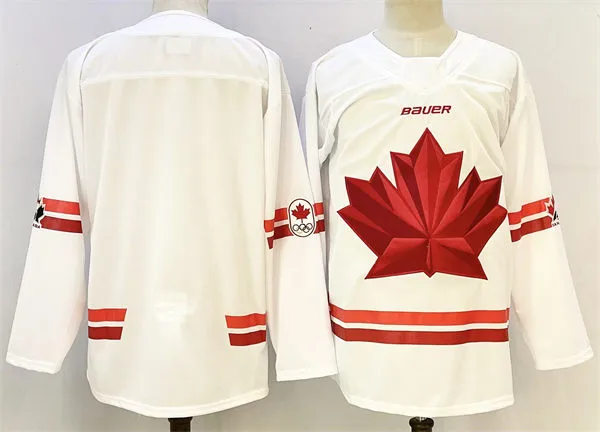 Men's 2026 Canada Olympic Hockey Jersey White