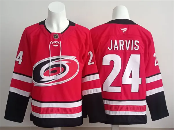 Mens Carolina Hurricanes #24 Seth Jarvis Fanatics Home Red Primegreen Player Jersey