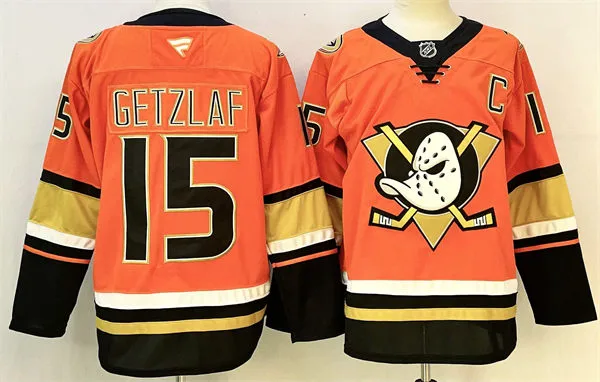 Mens Anaheim Ducks #15 Ryan Getzlaf Fanatics Orange Alternate Jersey