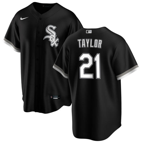 Mens Chicago White Sox #21 Michael A. Taylor Nike Black Alternate  Limited Jersey